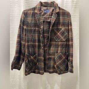 Pendleton vintage plaid 3 pocket jacket